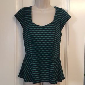 Anthropologie Peplum Top
